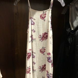 Floral casual mini dress